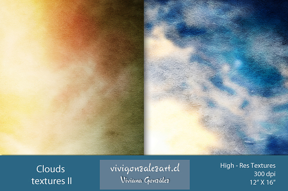 Clouds textures II ~ Textures on Creative Market