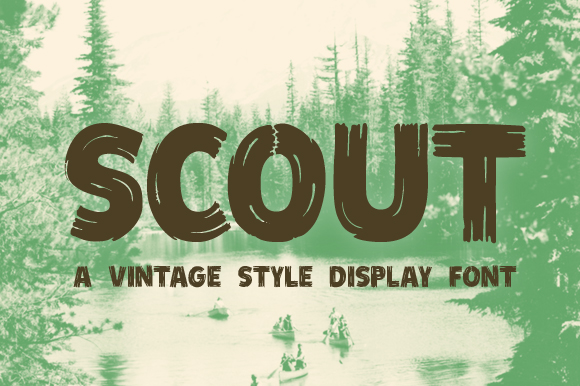 Scout Vintage Style Display Font ~ Display Fonts On Creative Market