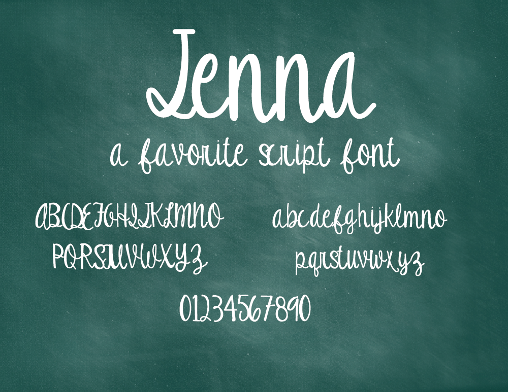 Jenna ~ Script Fonts on Creative Market