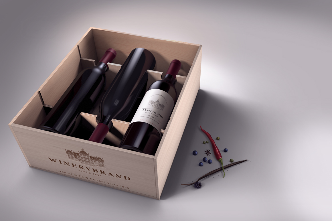 Download Wine Case Mock-up ~ Product Mockups on Creative Market