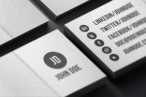 Minimalist White Business Card