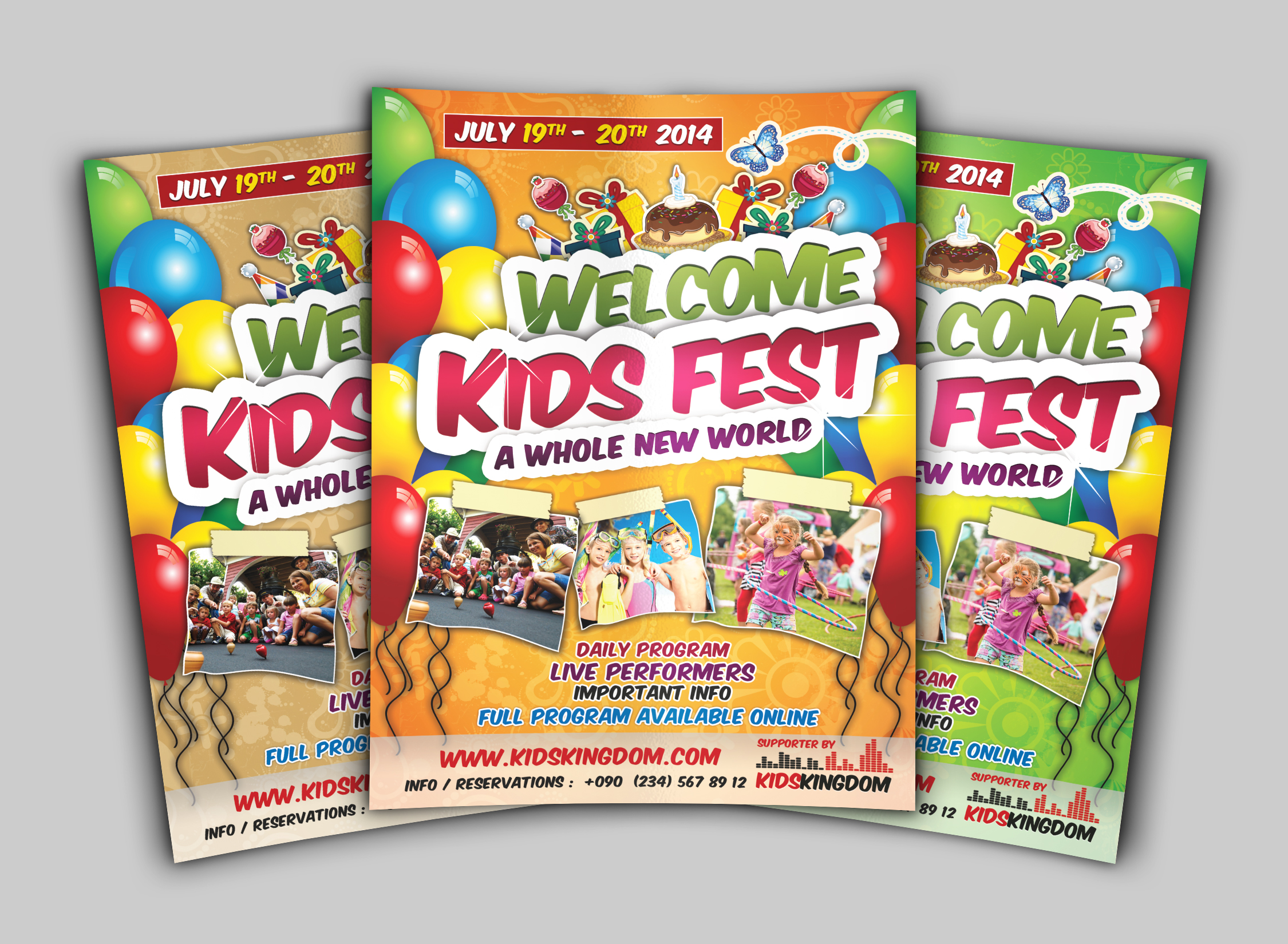 Kids Festival Flyers ~ Flyer Templates on Creative Market