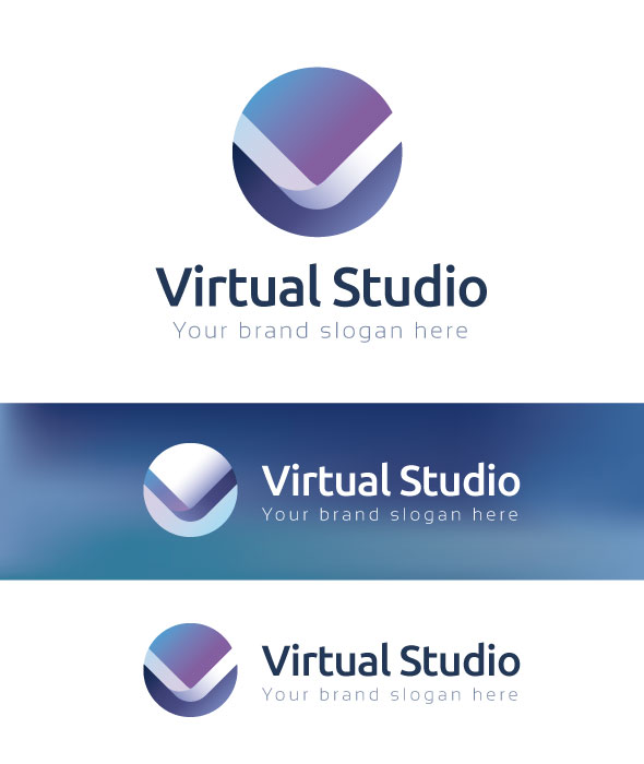 Virtual Studio Logo Template ~ Logo Templates on Creative Market