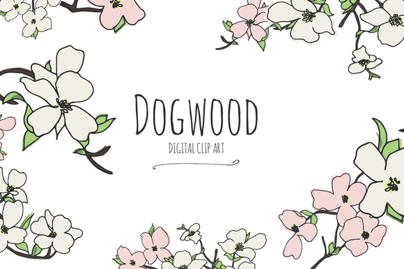 free clip art dogwood flower - photo #13