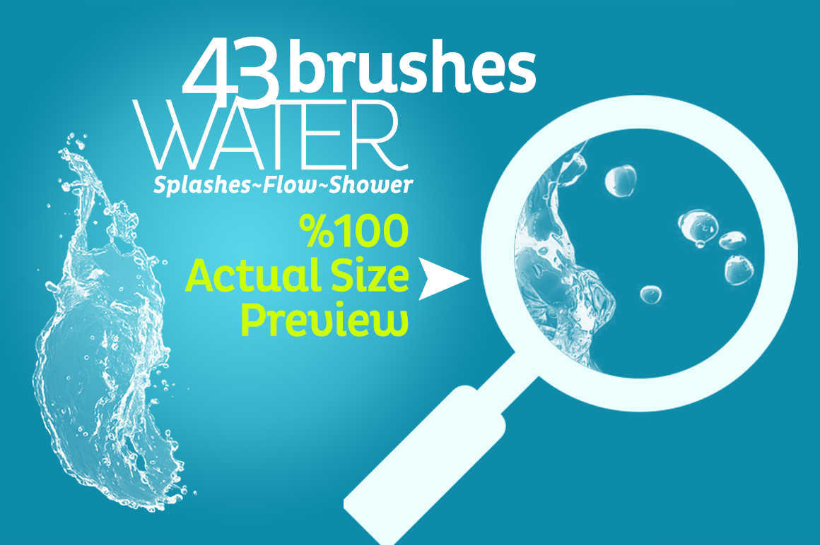 Download Water Brushes for Photoshop CS2-CC ~ Brushes on Creative ...