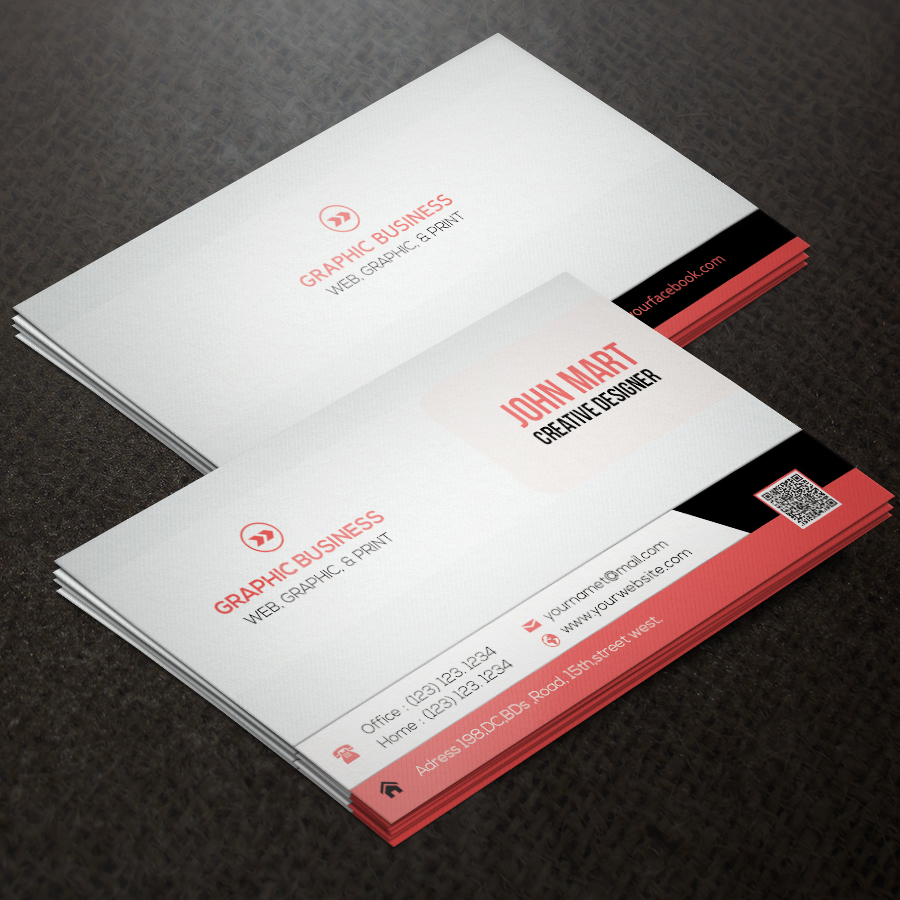 Creative Business Card v.15 ~ Business Card Templates on Creative Market