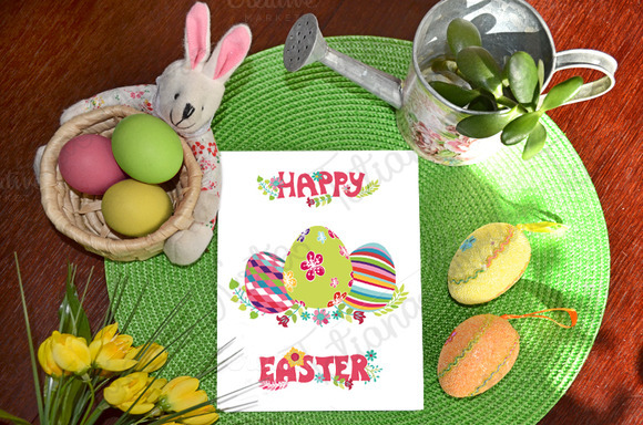 Easter pattern eggs set 01.Vector - Illustrations - 5
