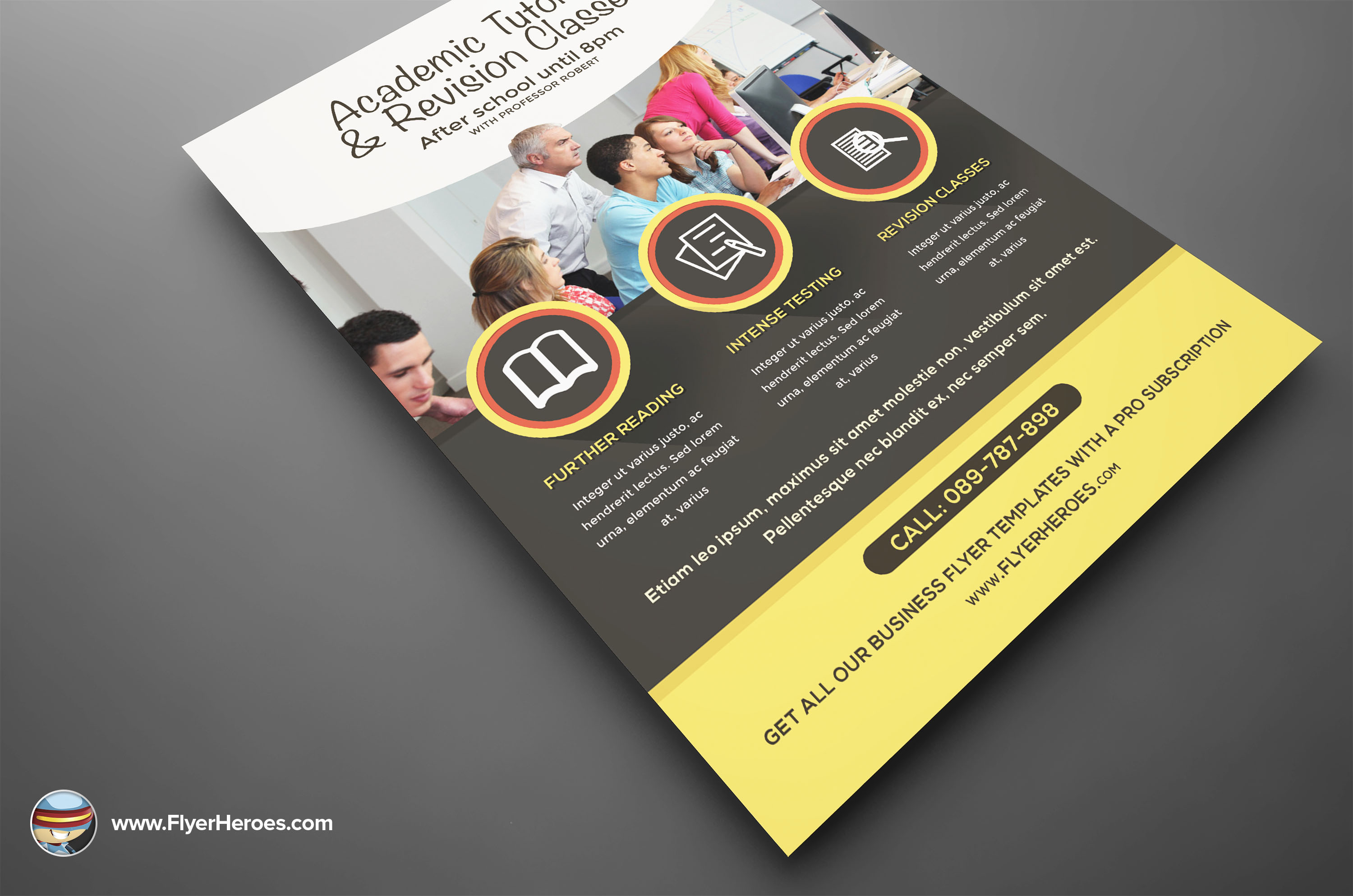 Academic Studies Flyer Template ~ Flyer Templates on Creative Market