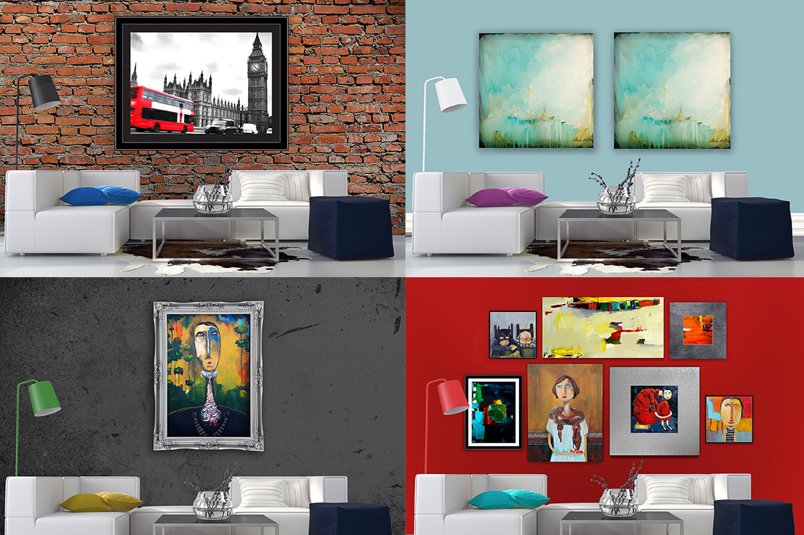 Art Mockup Scene Creator LR1 Product Mockups on Creative