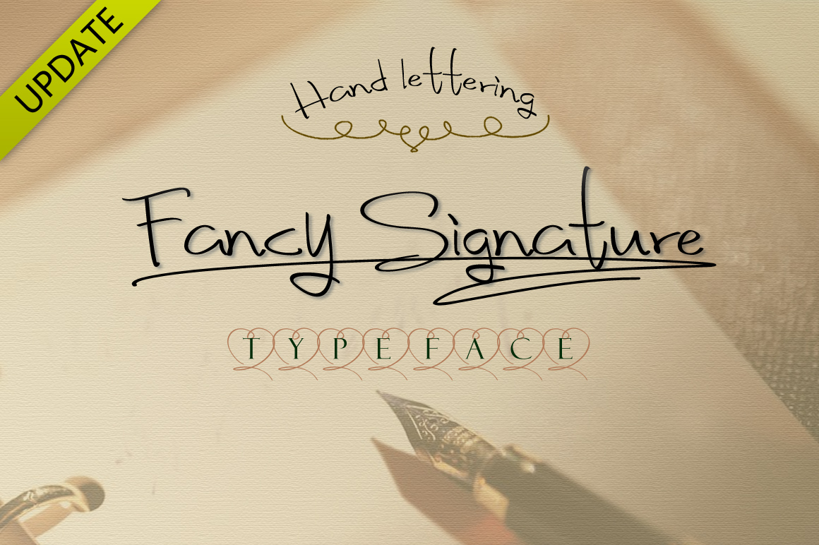 signature handwriting font