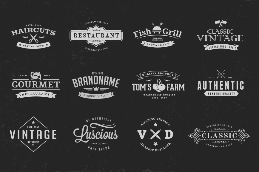 Vintage Logo Design Templates Vol. 4 ~ Logo Templates on Creative Market