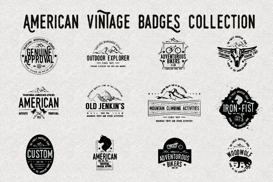 Hand Drawn Vintage Logo Templates Logo Templates on Creative Market
