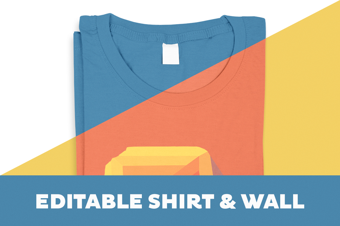 Download Folded T-Shirt Mockup Template ~ Product Mockups on ...