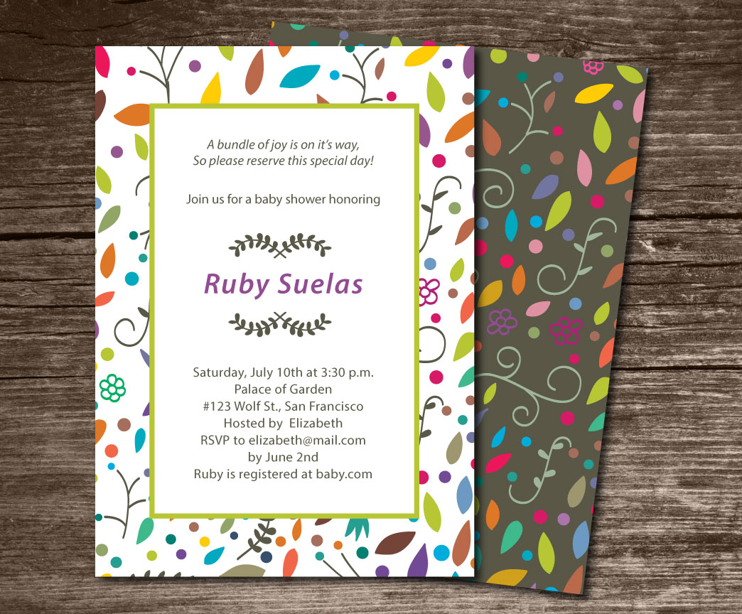 Baby Shower Invitations- Themes, Styles and Colors
