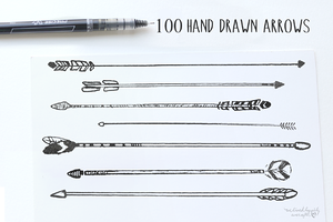 Hand-Drawn Tribal Arrows