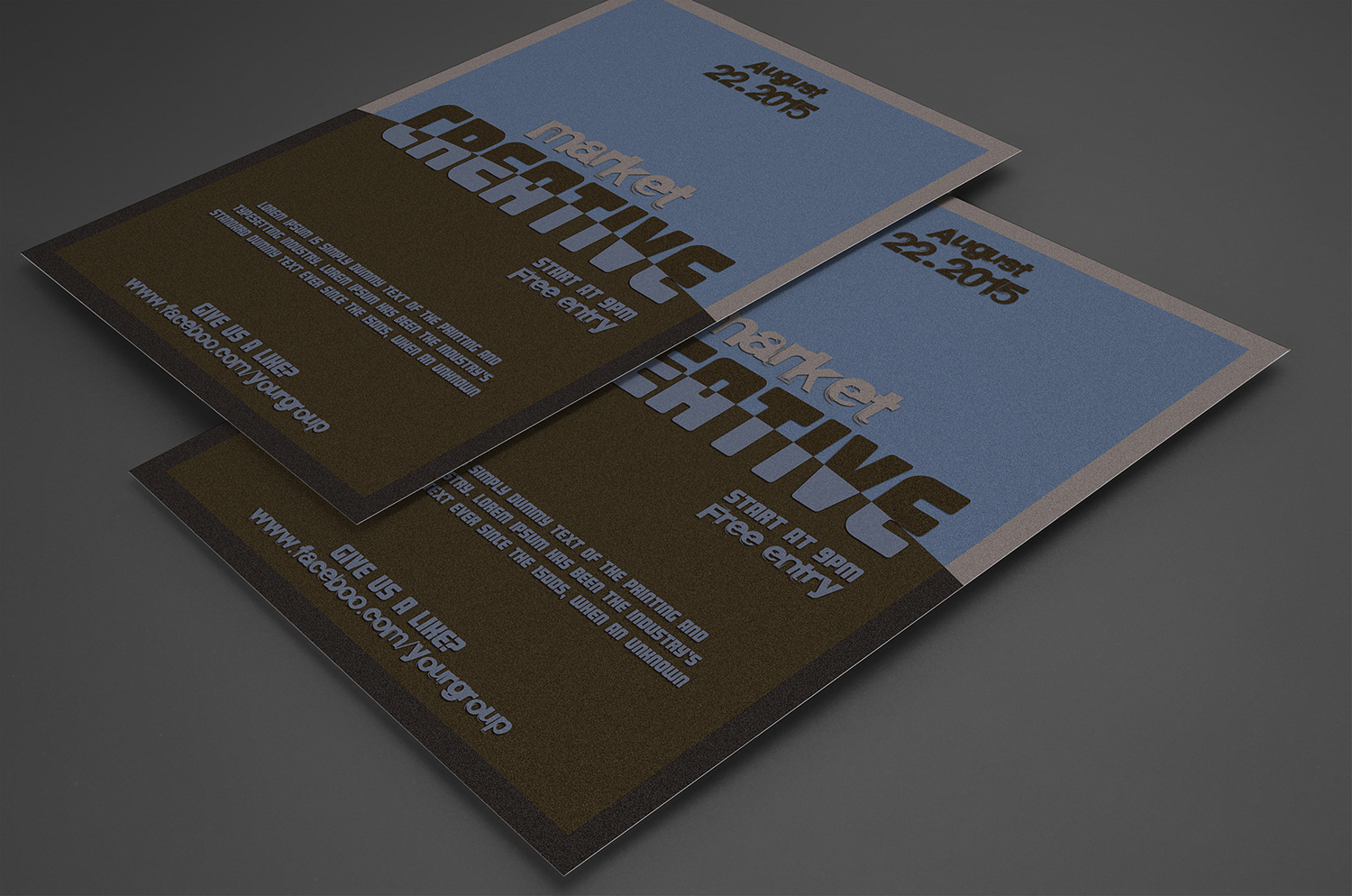 Cork style multipurpose event flyer Flyer Templates on Creative Market