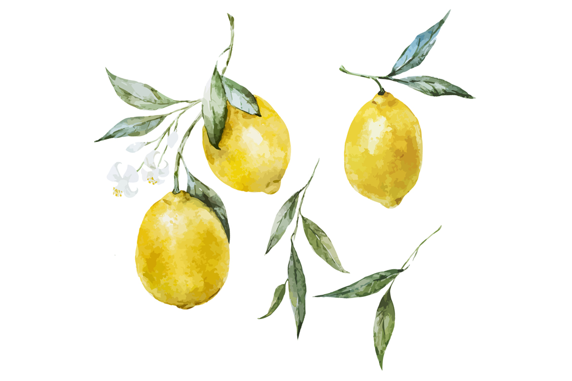 Watercolor lemons patterns ~ Patterns on Creative Market