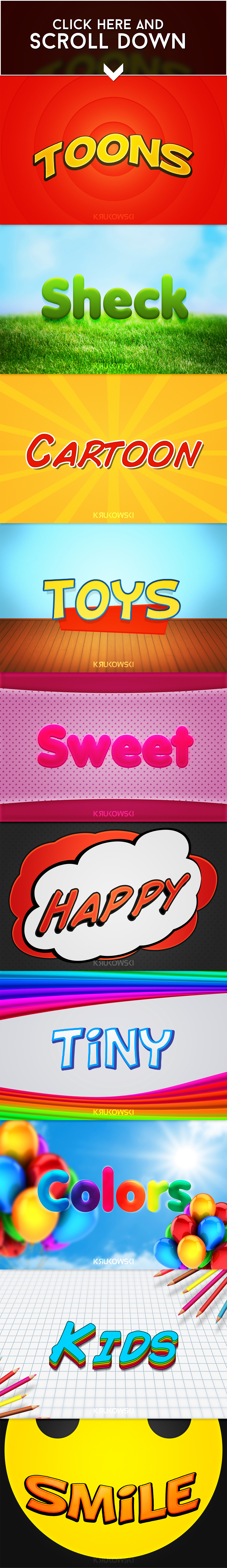 Cartoon Text Effects ~ Add-Ons on Creative Market