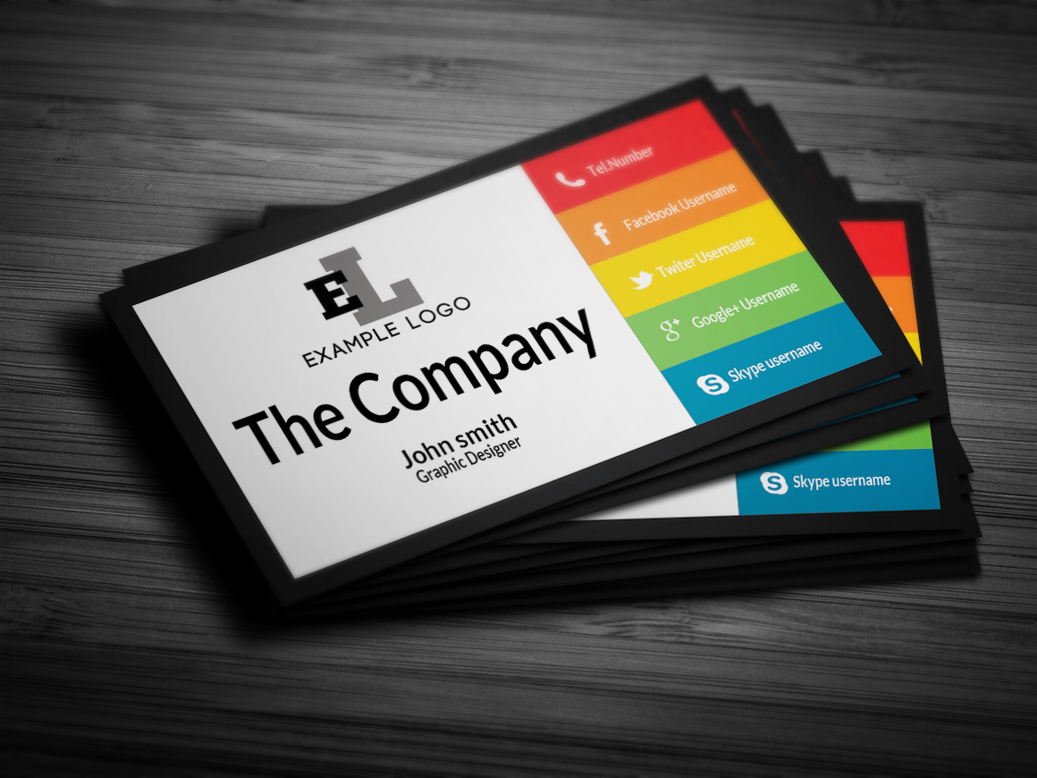 Colorful Personal Business Card Business Card Templates On Creative