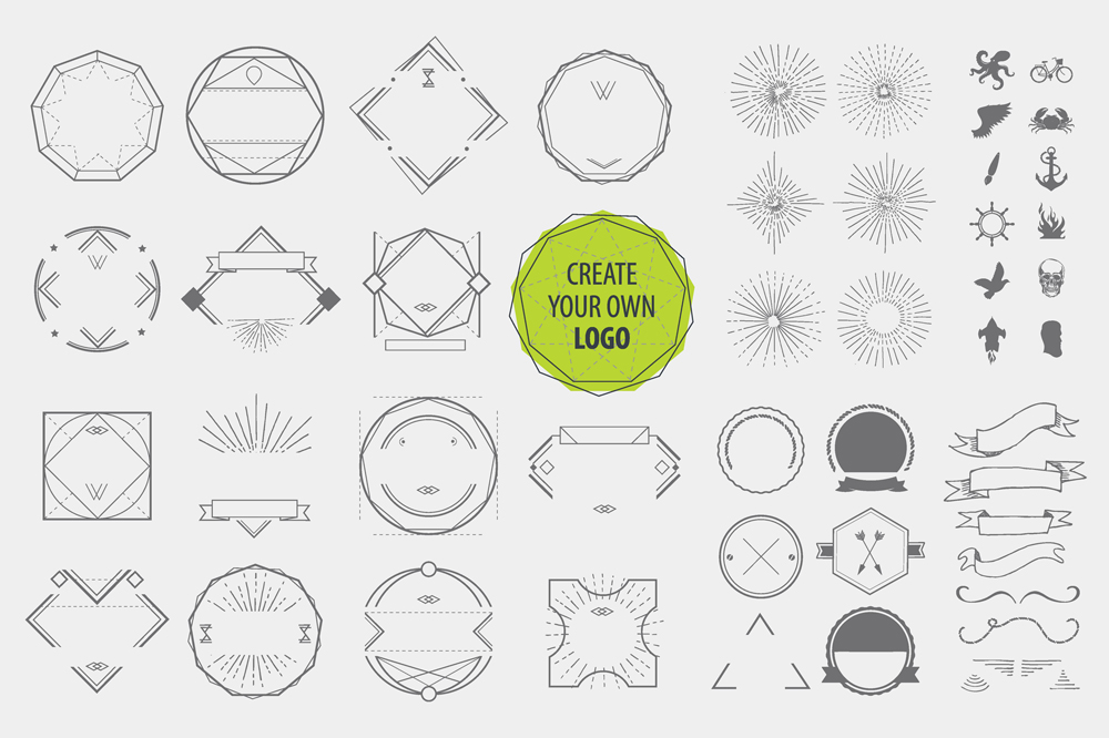 Create your own logo (Illustrator) ~ Logo Templates on Creative Market
