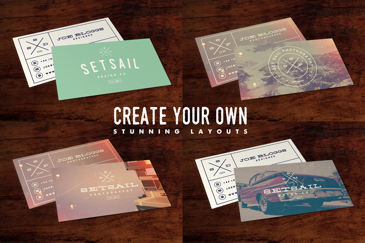 Vintage Business Card Template Business Card Templates on Creative Market