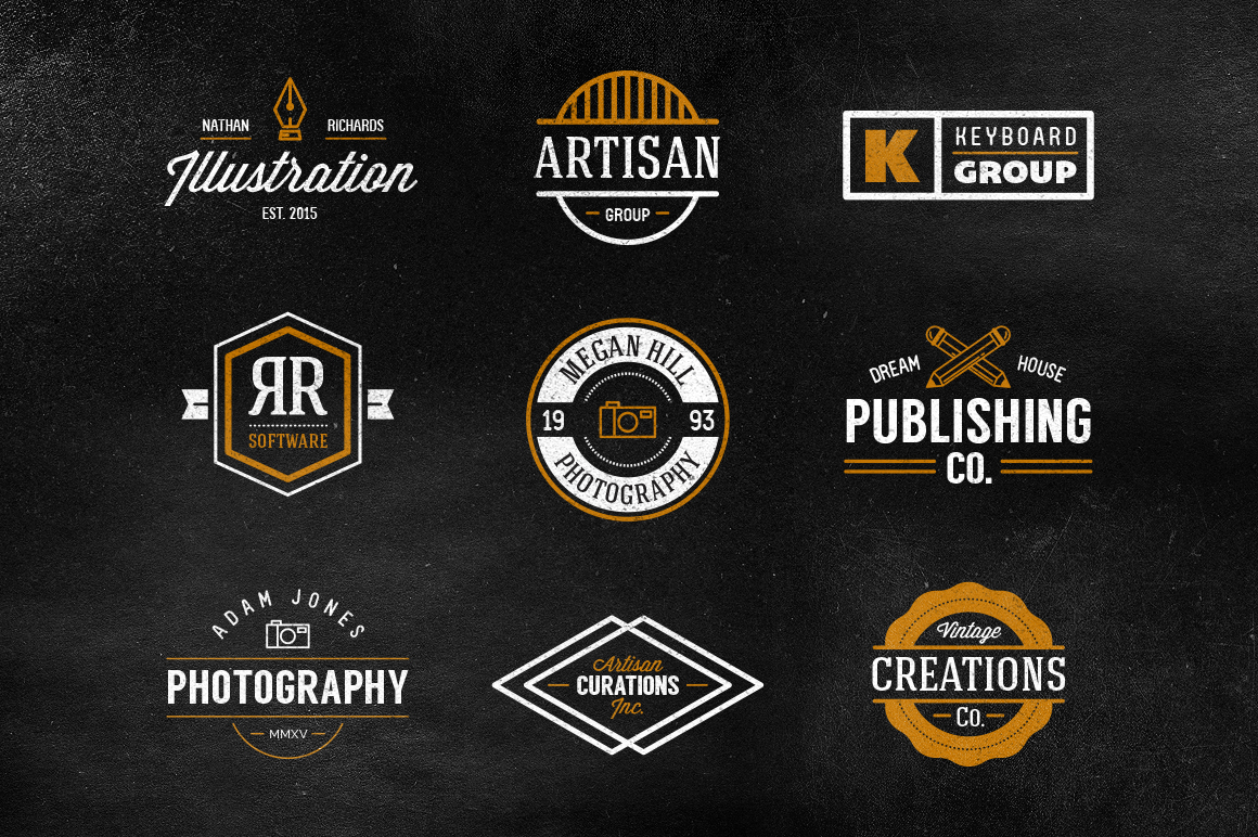 Vintage Creative Industry Logos ~ Logo Templates on Creative Market