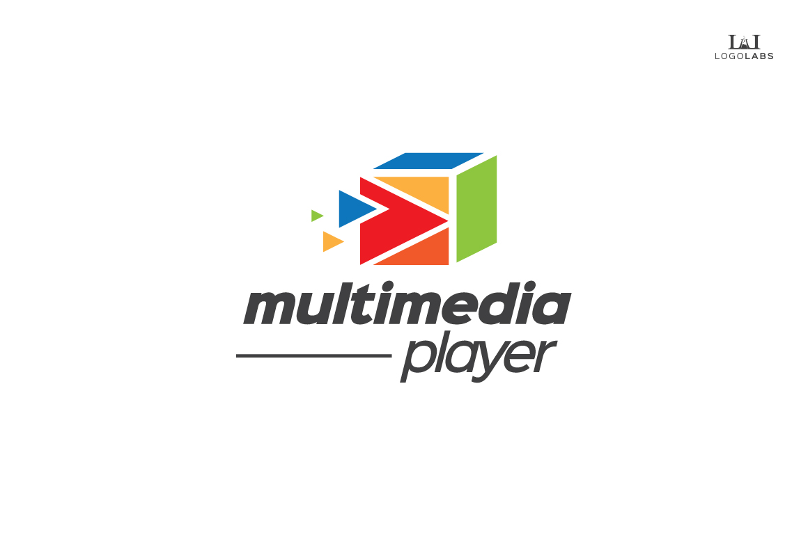 Multimedia Player Logo Logo Templates On Creative Market