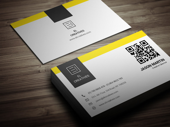 Download Creative Yellow Business Card Download Designtube Creative Design Content PSD Mockup Templates