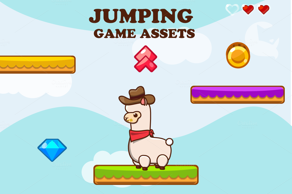 Jumping Game Asset ~ Illustrations on Creative Market