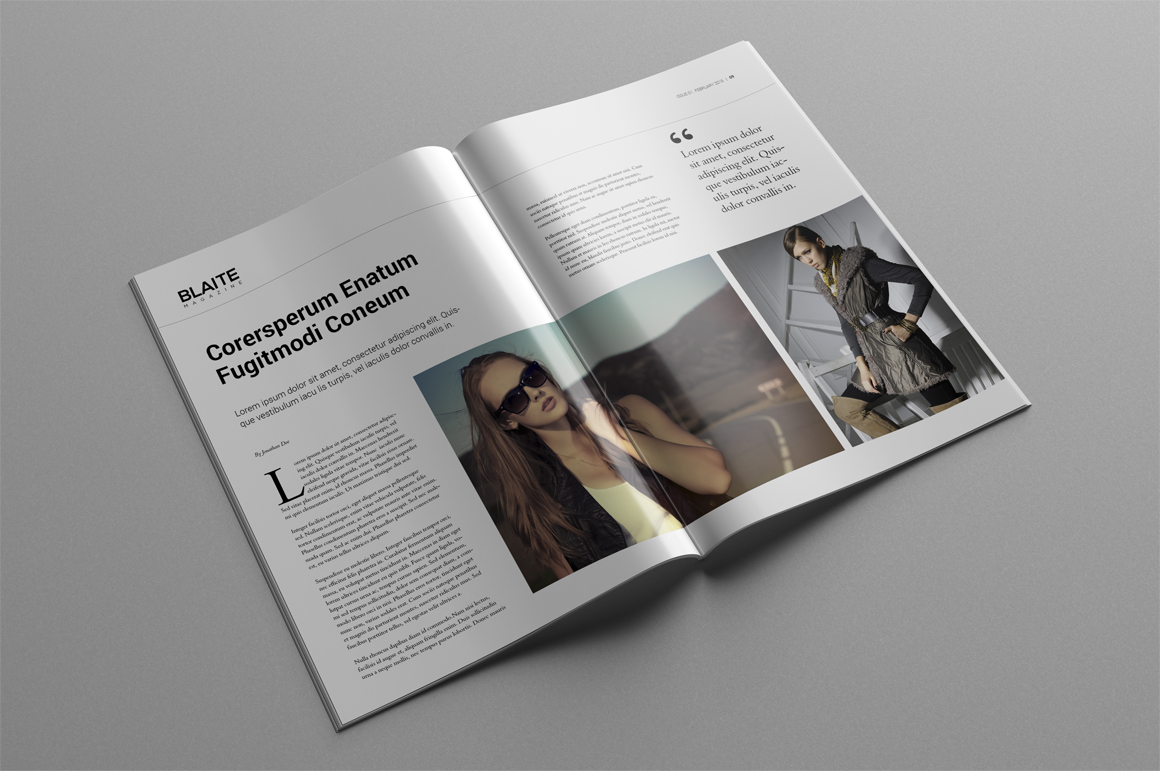 blaite magazine template magazine templates on creative magazine outline template