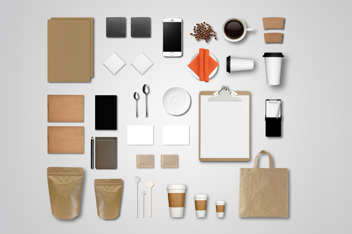 Coffee Shop Branding Mockup ~ Product Mockups on Creative ...