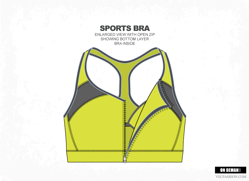 Download Women Sports Bra Vector Fashion ~ Illustrations on Creative Market