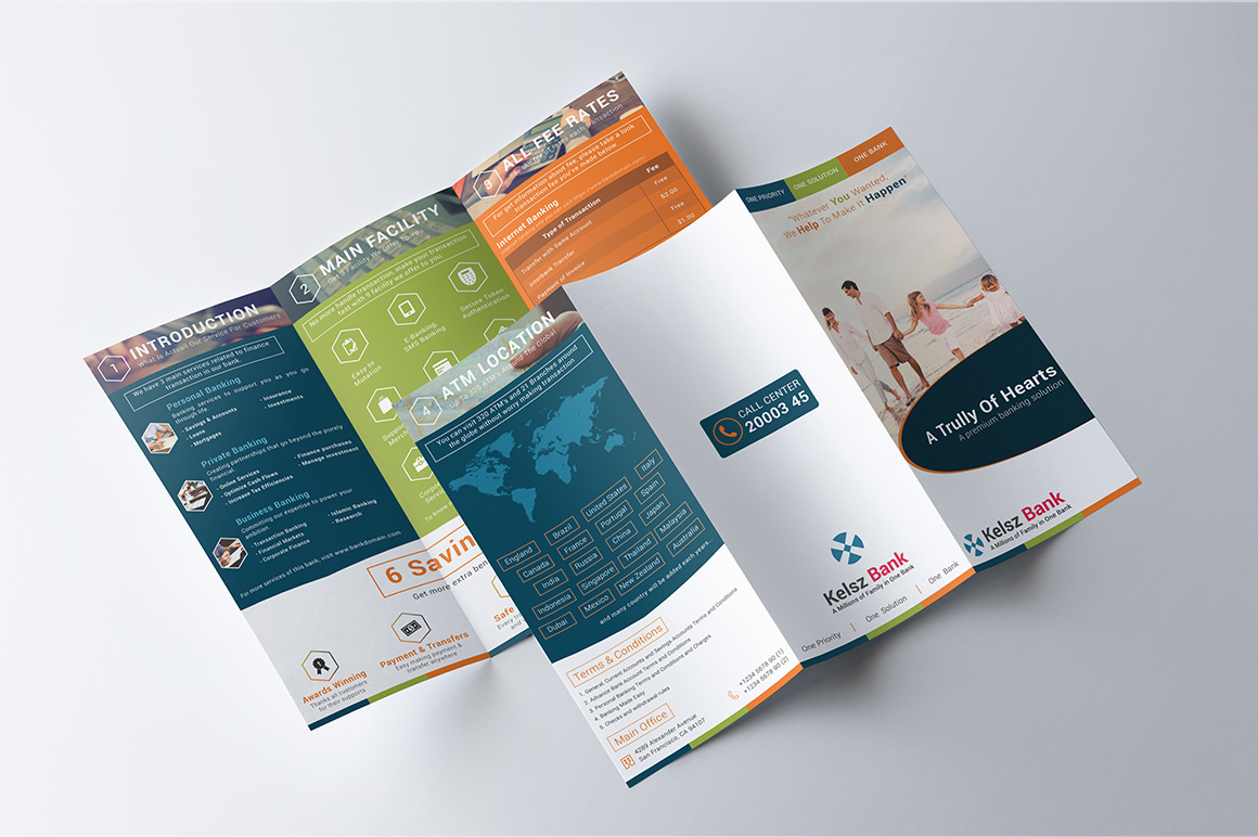 Financial Service & Banking Brochure Brochure Templates on Creative