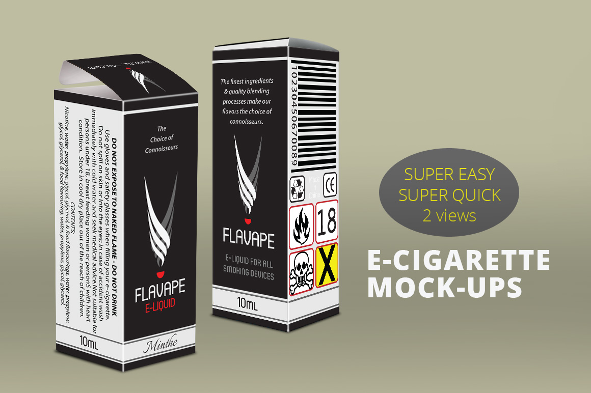 Download Box Mockup - Vape E-cigarette ~ Product Mockups on ...