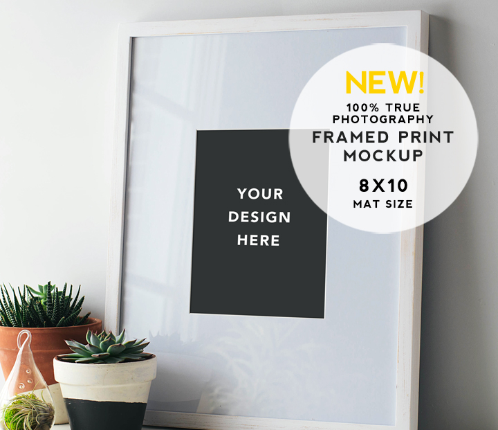 Artist Series Framed Print Mockup 6 Product Mockups on
