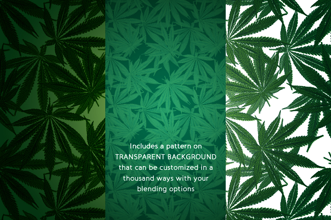 Hemp Leaf Patterns Patterns on Creative Market