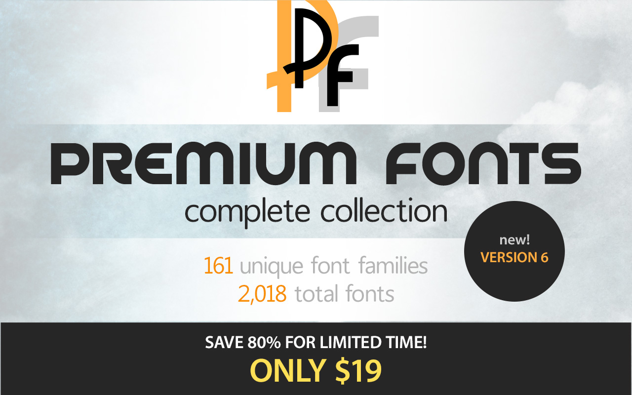 popular premium fonts