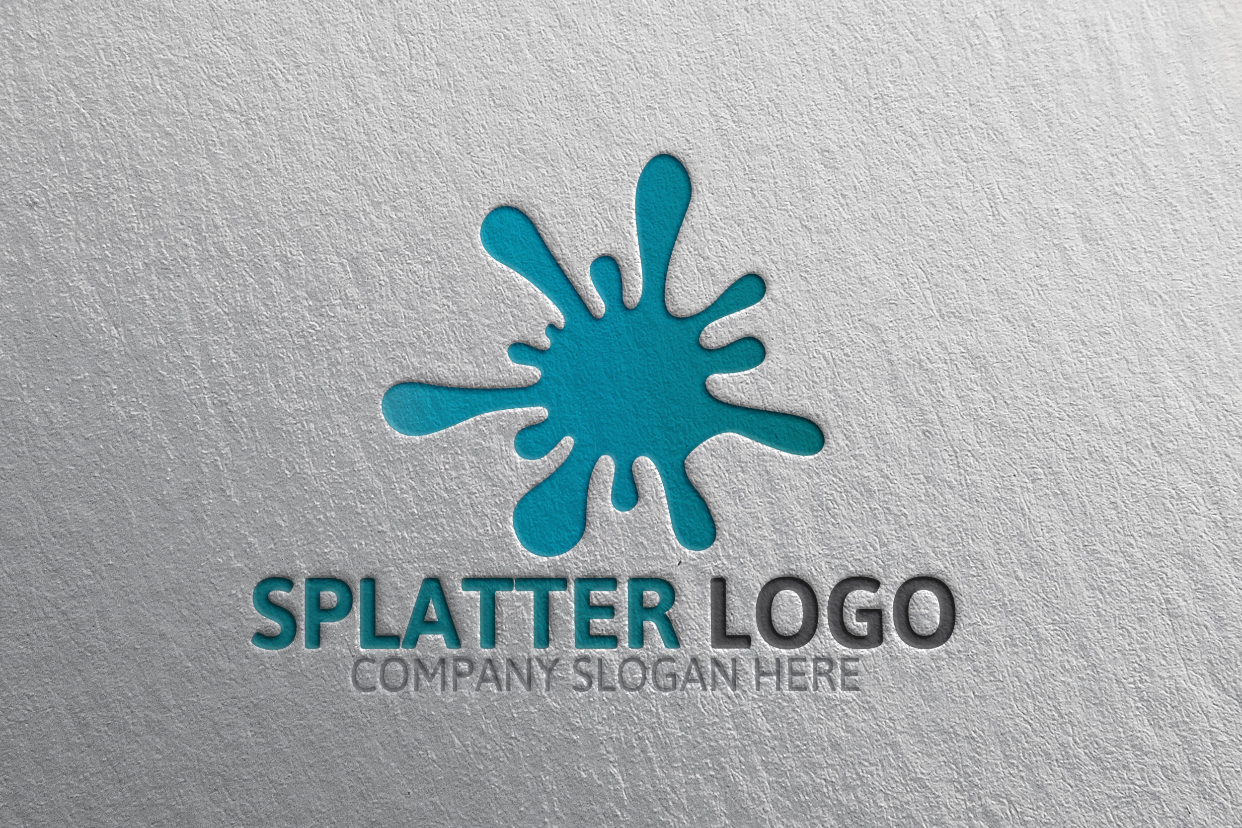 Splatter Logo 35off Logo Templates on Creative Market