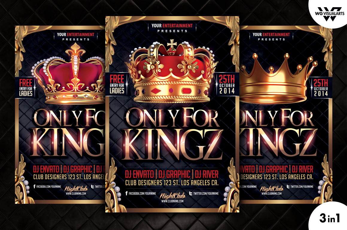 ROYAL KING Flyer Template Flyer Templates on Creative Market