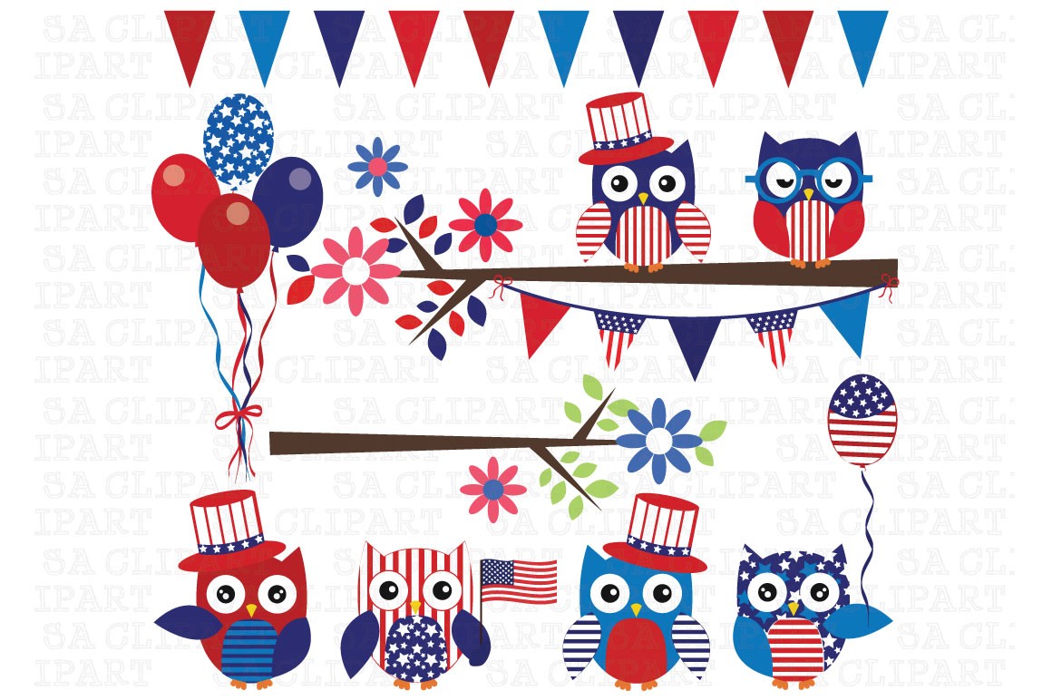 4th of July ClipArt ~ Illustrations on Creative Market