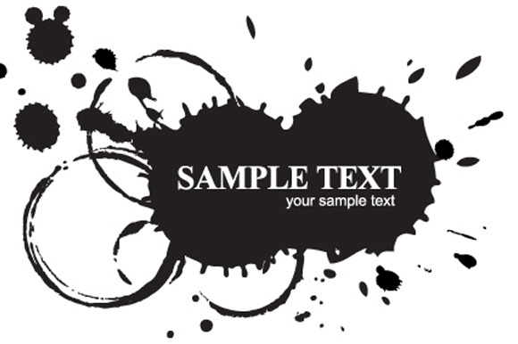 Coloured Ink Blot Graphic Design Wallpaper » Designtube - Creative