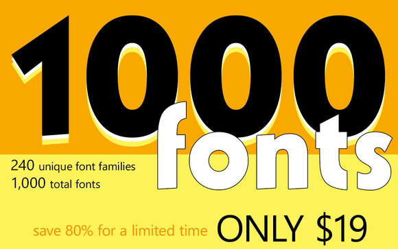Green street software 1000 professional fonts for presentations download
