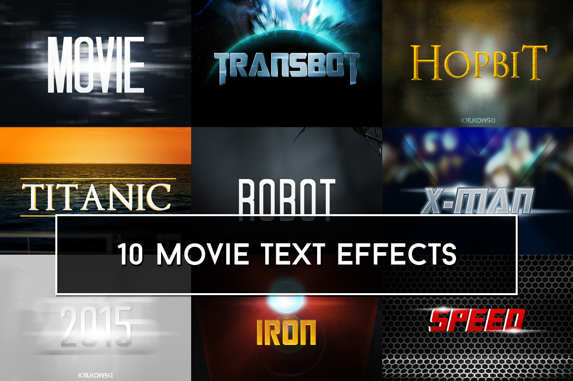 film text effect
