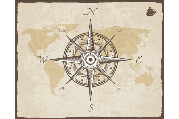 Vintage Compass Design 10