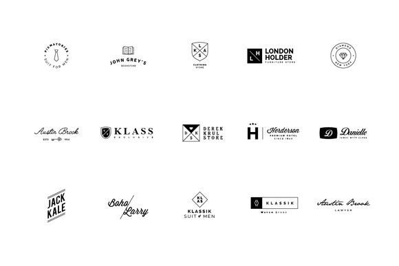 45 Minimalist Logos ~ Logo Templates on Creative Market