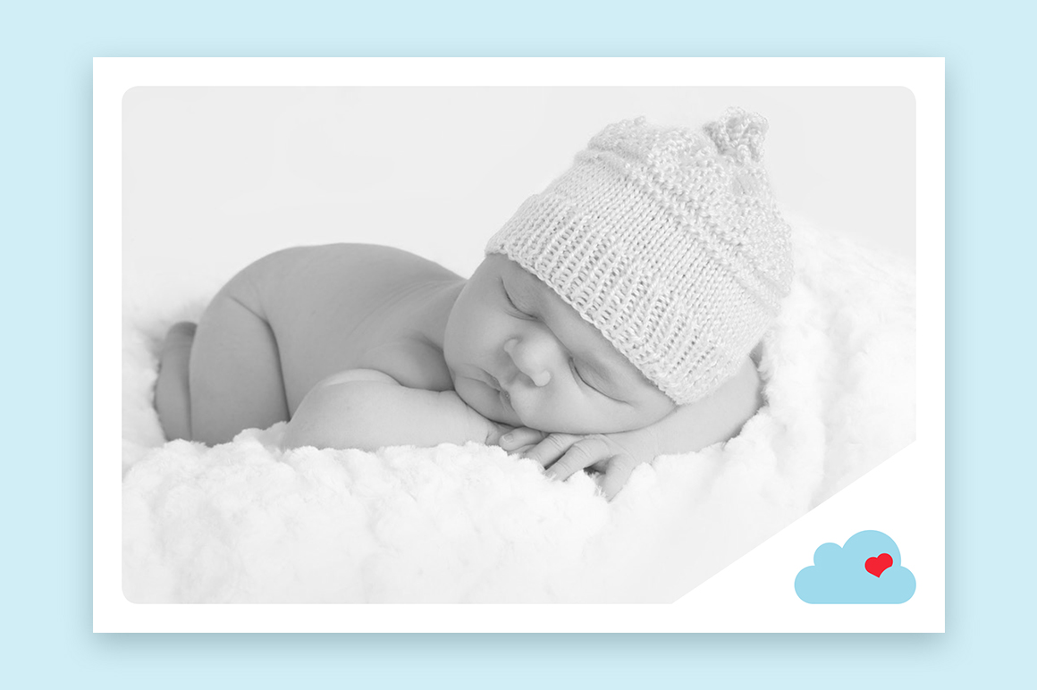 Printable Baby Boy Announcement ~ Card Templates on Creative Market