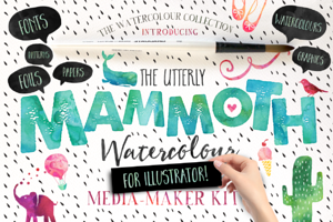 Mammoth Watercolour for Illustrator