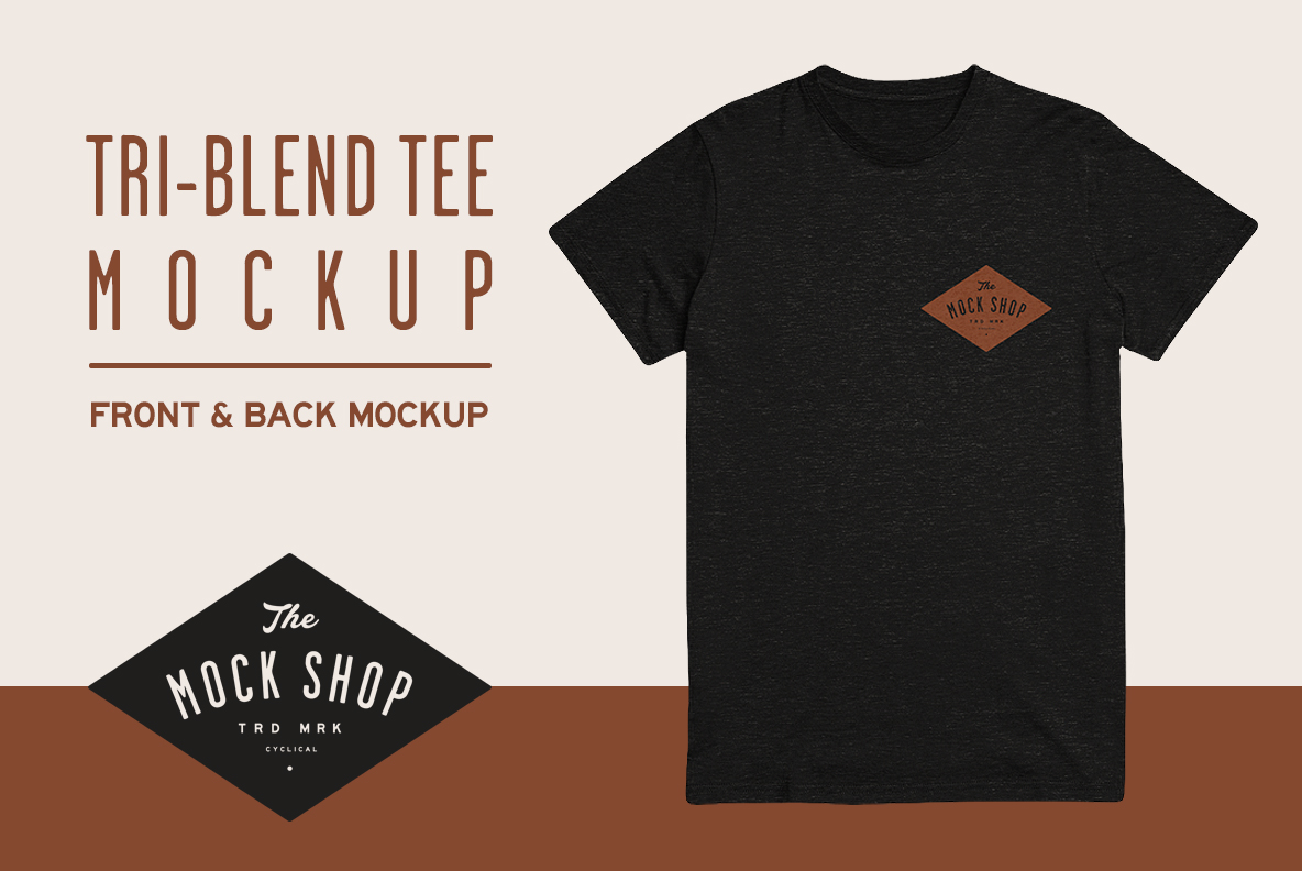 Download Tri-Blend Tee Mockup ~ Product Mockups on Creative Market