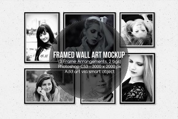 Framed Wall Art Mockup V1 Framed Wall Art Mockup V1