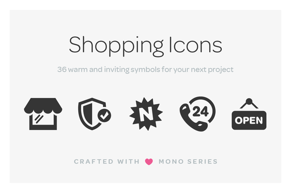 Mono Icons Shopping Mono Icons Shopping